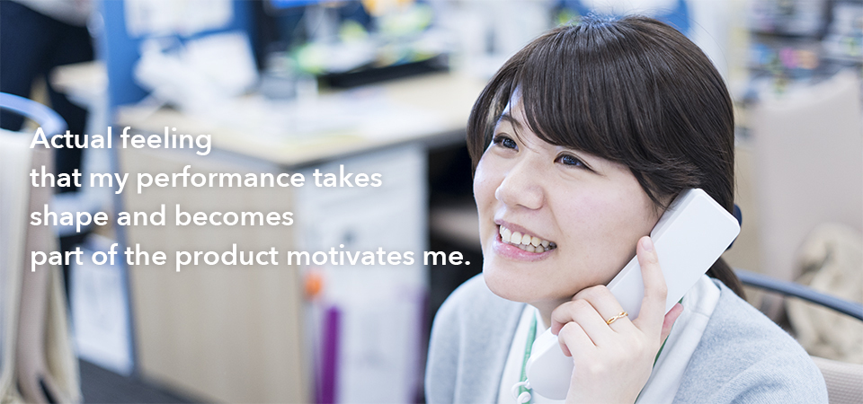 Actual feeling that my performance takes shape and becomes part of the product motivates me.